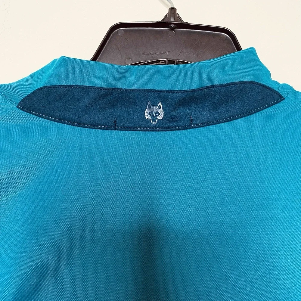 Greyson Siasconset 1/4 Zip‎ Pullover Shirt Golf Performance Fiddle Teal Blue XXL